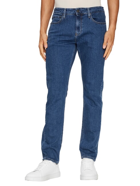 CALVIN KLEIN CK Vaqueros slim fit con cintura regular mezclilla media - Jeans