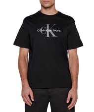 CALVIN KLEIN CK JEANS Camiseta de algod&oacute;n de manga corta con logotipo negro - camiseta - 1
