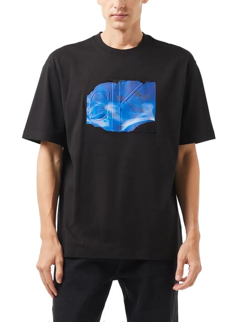 CALVIN KLEIN CK JEANS Camiseta de manga corta con estampado eufórico ck negro - camiseta
