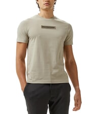 CALVIN KLEIN CK Camiseta de algod&oacute;n de corte entallado con parche de logotipo arcilla fresca - camiseta - 1