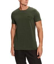 CALVIN KLEIN CK Camiseta de manga corta elástica y ajustada - camiseta