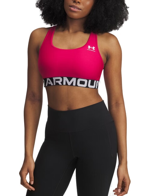 UNDER ARMOUR HG MID Sujetador deportivo fucsia sombreado - Ropa interior femenina
