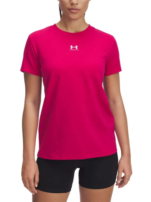 UNDER ARMOUR RIVAL CORE Camiseta fucsia sombreado - camiseta