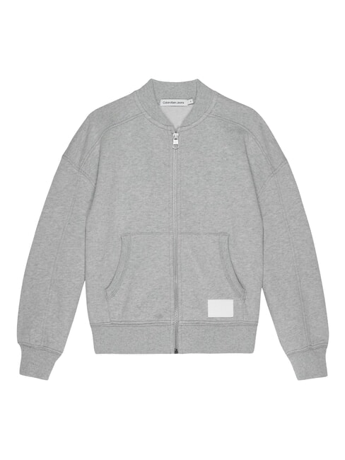 CALVIN KLEIN CK KIDS Sudadera con capucha y bolsillos con cremallera brezo gris claro - Sudadera Bebé
