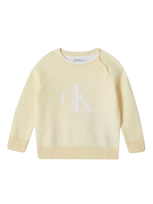 CALVIN KLEIN CK KIDS Sudadera de cuello redondo con botones resplandor crepuscular - Sudadera Bebé