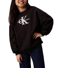 CALVIN KLEIN CK KIDS Sudadera de cuello redondo con logotipo de sherpa - Sudadera Bebé