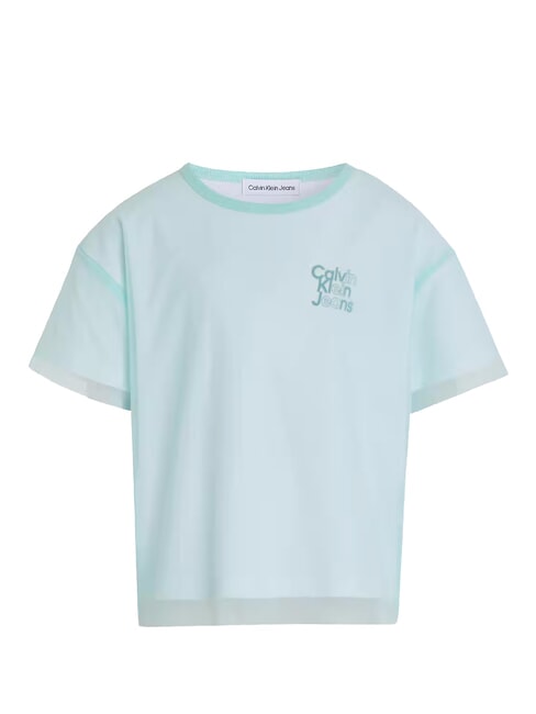 CALVIN KLEIN CK KIDS camiseta de manga corta tinte azul - Camiseta niño