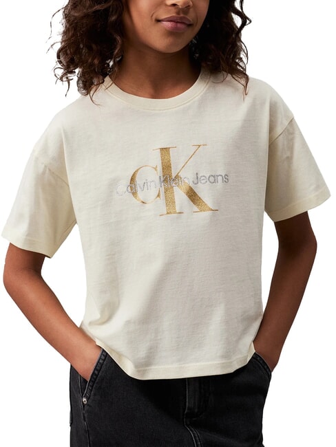CALVIN KLEIN CK KIDS Camiseta de manga corta con logo brillante resplandor crepuscular - Camiseta niño