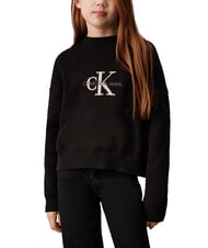 CALVIN KLEIN CK KIDS Suéter de cuello redondo de algodón - Suéteres para niños