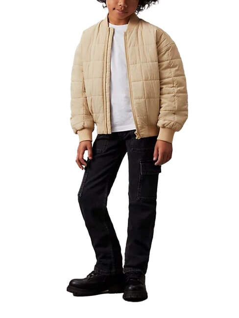 CALVIN KLEIN CK KIDS Vaqueros para niños con bolsillos gris carbón rgd - pantalones para niños