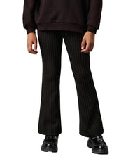 CALVIN KLEIN CK KIDS Pantalones de raya diplom&aacute;tica de cintura alta para ni&ntilde;as - pantalones para ni&ntilde;os