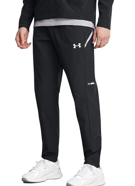 UNDER ARMOUR WOVEN Pantalones deportivos negro - Trajes deportivos para hombres