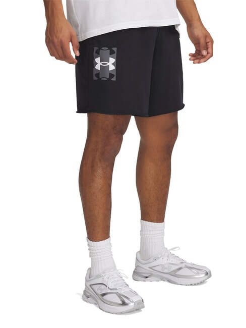 UNDER ARMOUR RIVAL TERRY Bermudas negro - Pantalones