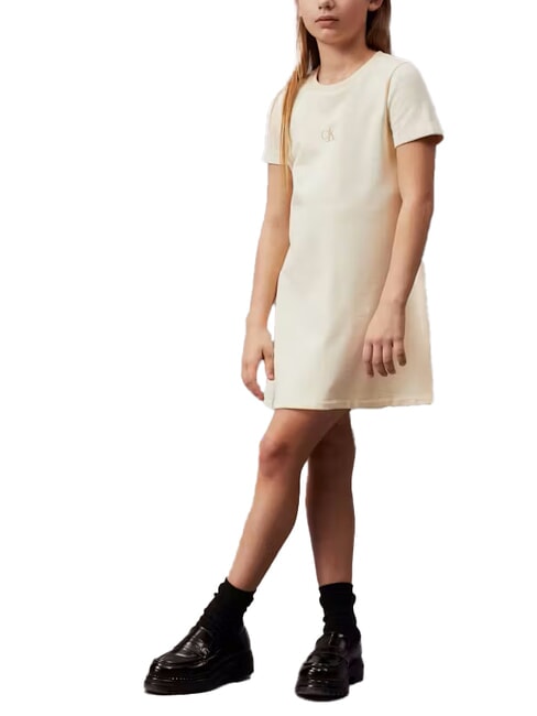 CALVIN KLEIN CK KIDS Vestido de algodón para niña resplandor crepuscular - Vestidos de niñas