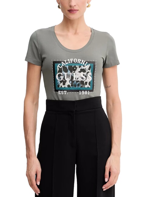 GUESS ANIMALIER  Camiseta volcán gris - camiseta