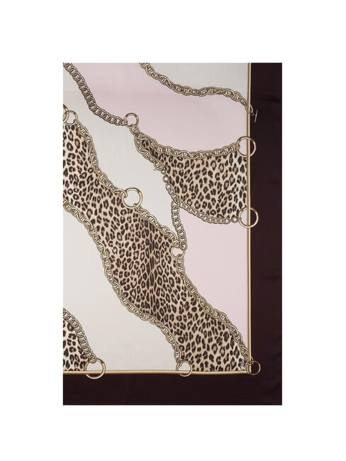 LIUJO MIX PRINT Bufanda con estampado integral berenjena roja animalier - Bufandas