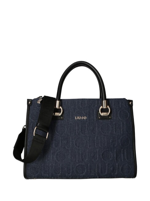 LIUJO MANHATTAN Bolso mediano de mezclilla vestido azul - Bolsos Mujer