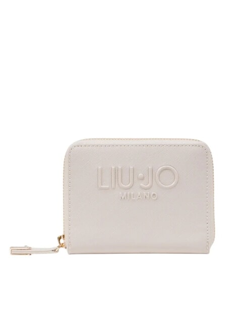 LIUJO CALIWEN Cartera mediana saffiano con cremallera alrededor NEUTRAL - Carteras Mujer