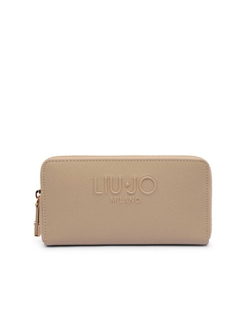 LIUJO CALIWEN Cartera grande saffiano con cremallera NEUTRAL - Carteras Mujer