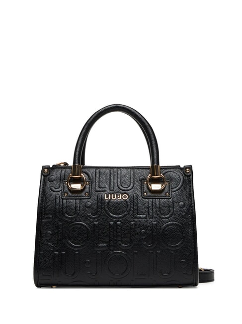 LIUJO MANHATTAN Bolso pequeño con logotipo en relieve NEGRO - Bolsos Mujer