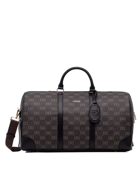 LIUJO CIRRY Bolsa de lona grande con logotipo y correa para el hombro NEGRO - Bolsas de viaje