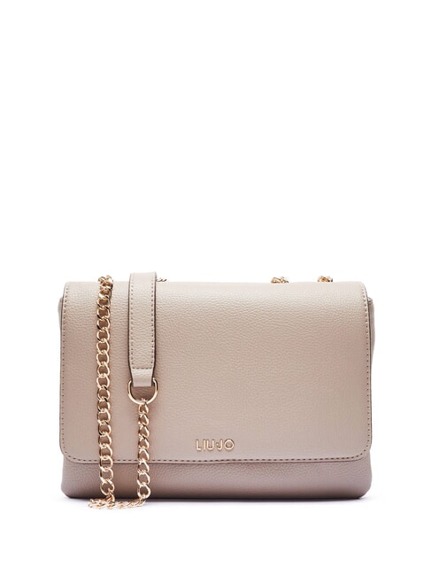 LIUJO CALIWEN Bolso de hombro convertible con cadena gris topo del desierto - Bolsos Mujer