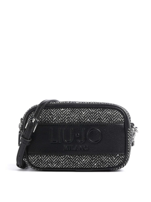 LIUJO RIDHI Mini bolso de hombro en tejido de espiga NEGRO - Bolsos Mujer