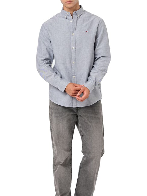 TOMMY HILFIGER TH JEANS Camisa de algodón Marina de noche oscura - Camisas de hombre