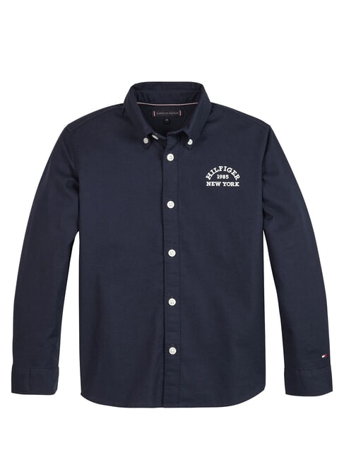 TOMMY HILFIGER TH KIDS New York Camisa de algodón cielo del desierto - camisas para niños