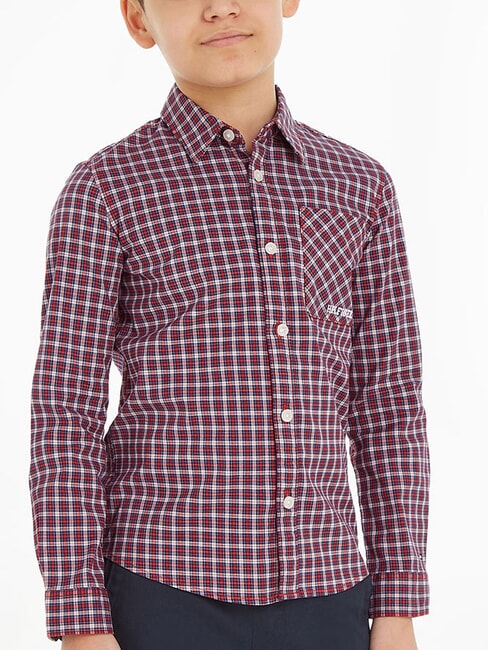 TOMMY HILFIGER TH KIDS Camisa de cuadros índigo profundo/multi - camisas para niños