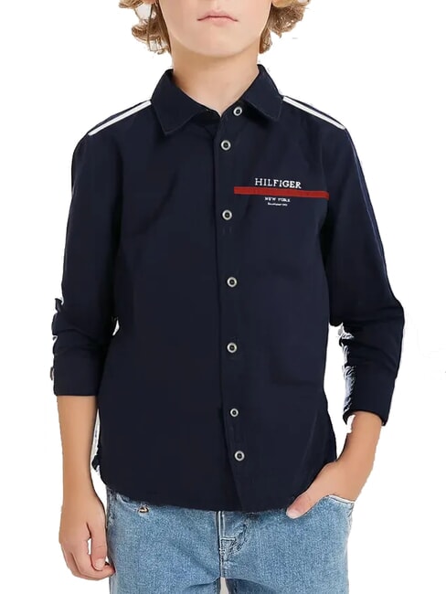 TOMMY HILFIGER TH KIDS Camisa de manga larga cielo del desierto - camisas para niños