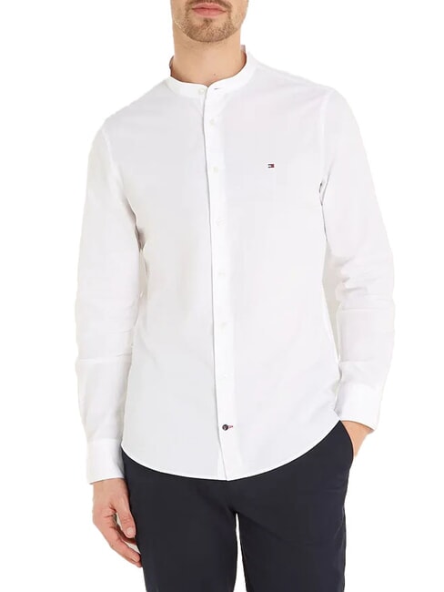 TOMMY HILFIGER TH  Camisa de algodón para hombre blanco óptico - Camisas de hombre