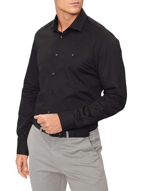 TOMMY HILFIGER TH  Camisa de manga larga negro - Camisas de hombre
