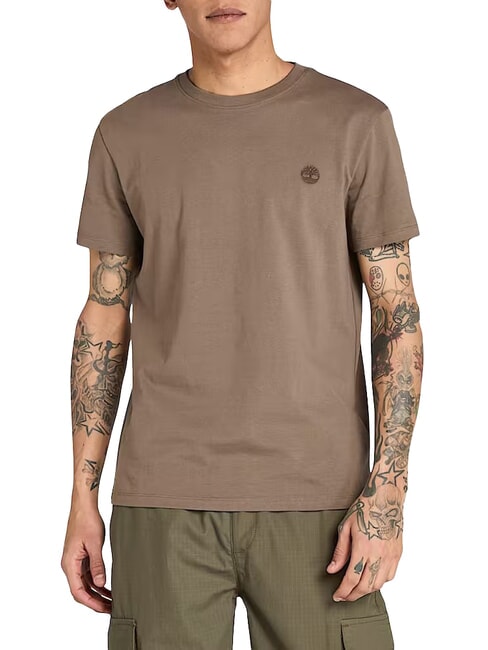 TIMBERLAND SS DUNRIVER CREW Camiseta de algodón chispas de chocolate - camiseta