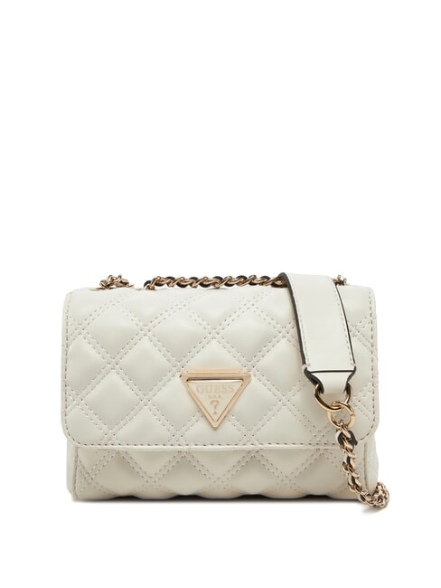 GUESS GIULLY Mini bolso acolchado con solapa OFFWHITE - Bolsos Mujer