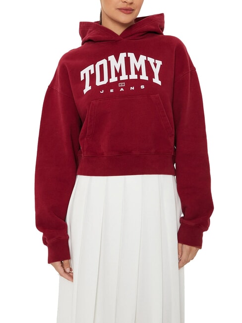 TOMMY HILFIGER TH JEANS Sudadera con capucha para mujer alfombra roja - Sudaderas de mujer