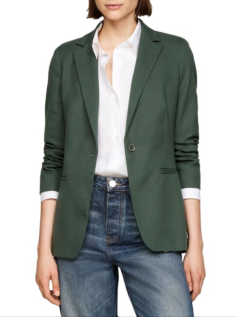 TOMMY HILFIGER TH Blazer de mujer musgo de medianoche - Chaquetas de mujer