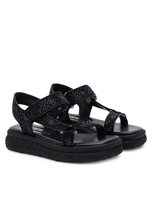 GUESS LODE Sandalias de plataforma con pedrería NEGRO - Zapatos Mujer