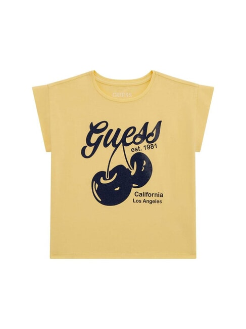 GUESS KIDS MIDI camiseta de manga corta limón rallado - Camiseta niño