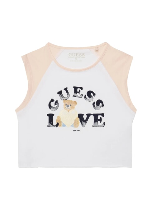 GUESS KIDS MIDI Camiseta con sisa estampada purwhite - Camiseta niño