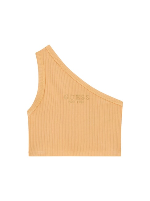 GUESS KIDS GARMENT Top de un solo hombro acanalado sorbete de mandarina - Camiseta niño