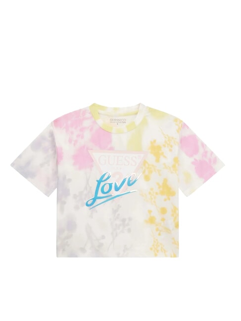 GUESS KIDS MIDI Camiseta estampada de manga corta flor sombreada grande ao - Camiseta niño