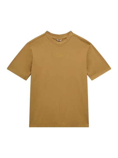 GUESS KIDS Camiseta de manga corta con logotipo bordado miel de monta&ntilde;a - Camiseta ni&ntilde;o
