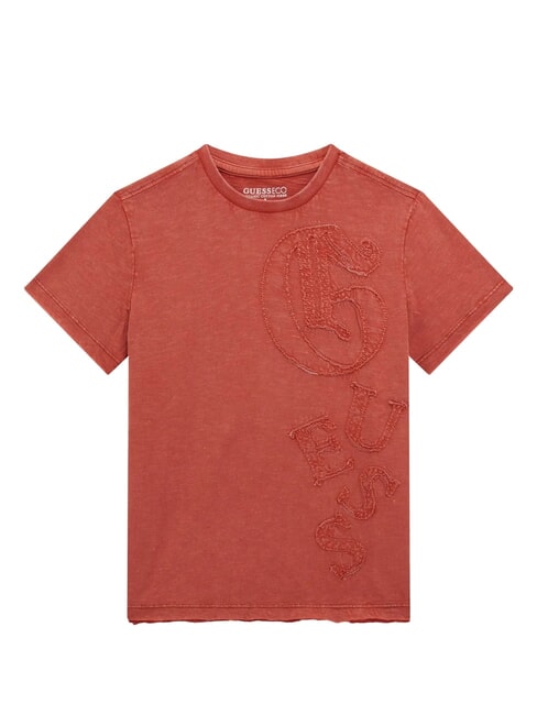 GUESS KIDS GARMENT camiseta de manga corta rojo cardenal - Camiseta niño