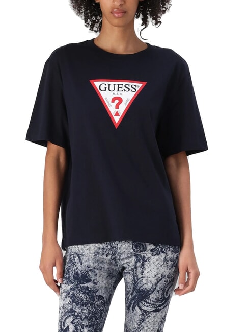 GUESS JEANS ICONIC Camiseta de manga corta de corte relajado océano atrevido - camiseta