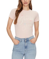 GUESS JEANS FLOWER Camiseta de manga corta de corte entallado - camiseta