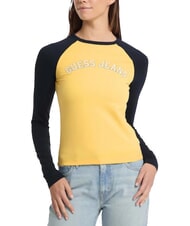 GUESS JEANS RAGLAN BLOCK Camiseta de manga larga con estampado - camiseta