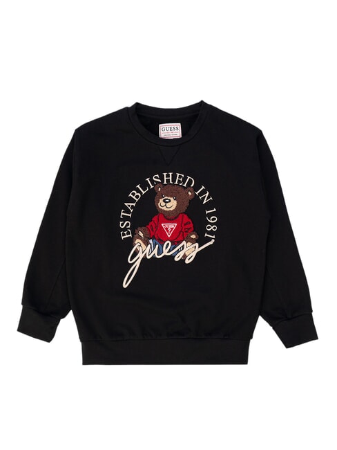 GUESS KIDS ACTIVE Sudadera de cuello redondo con osito de peluche jetbla - Sudadera Bebé