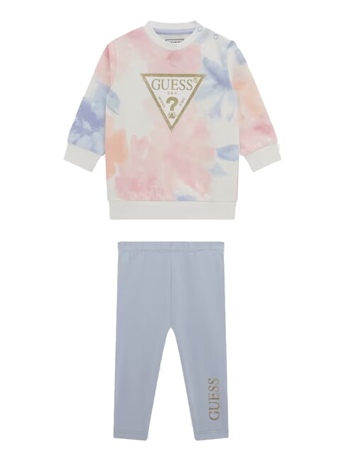 GUESS KIDS ACTIVE Conjunto de sudadera y leggings para niña acuarela de flores aop - Peleles y conjuntos para bebé