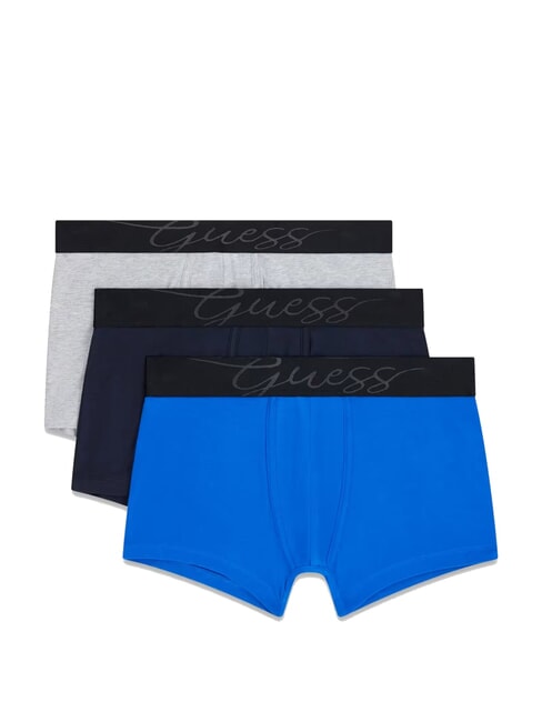GUESS JOE 3 Boxers Multicolor atmósfera gris marina - Calzoncillos de hombre